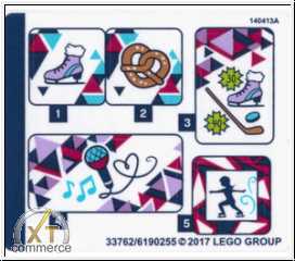 LEGO Friends Sticker Eislaufplatz im Wintersportort 41322 Neu